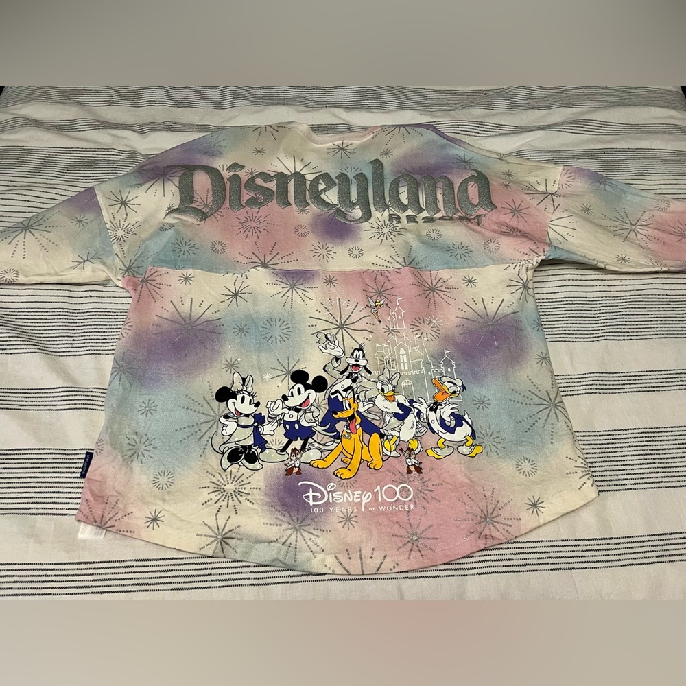 EUC Disney Parks Disneyland 100 Years of Wonder Spirit Jersey, Sz XL